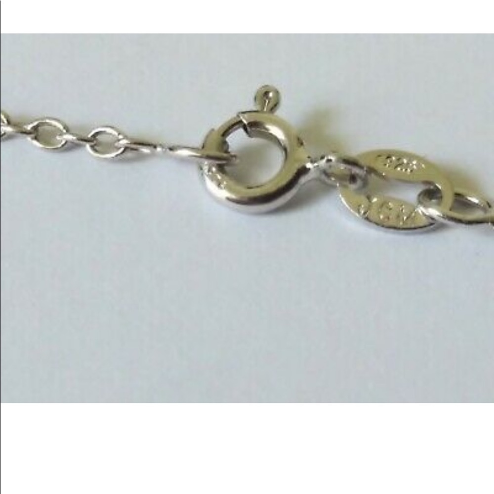 925 Sterling Silver Vintage Necklace "Signed" (3.6 grams) - Picture 4 of 6